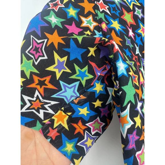 R13 Black Rainbow Stars Tony Shirt - Picture 4 of 8